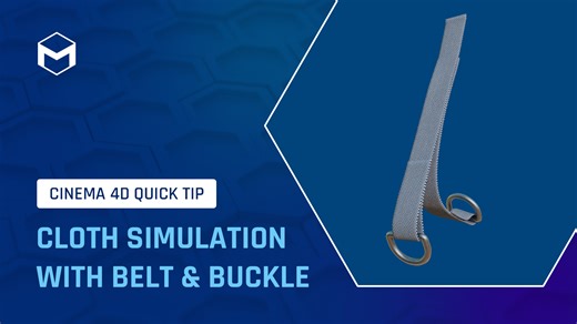 🥳 We're counting down our TOP 10 #C4DQuickTips of 2025! 🚀 Coming in at #5: Volume Builder External Caching in #Cinema4D. 💡 Learn how to set up a strap loop and buckle to use with Cloth Simulation, using the Connector Tag, a Point Selection, and a Box Field. | Maxon Cinema 4D