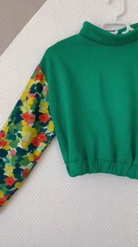 MEL Green Speckled Sweatshirt - Etsy