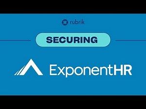 ExponentHR Builds DR Strategy with Rubrik (Backup/Replication)