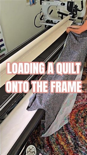 LOADING A QUILT ONTO THE FRAME
