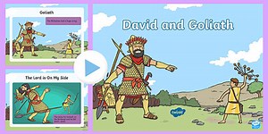KS1 David and Goliath Bible Story for Kids PowerPoint