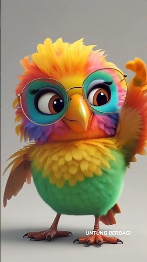 Smartest Cute Bird Ever? 🦜🤓 | AI Animation Trend 2025