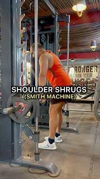 Shoulder Shrugs: Smith Machine #shoulderworkout #shrugs