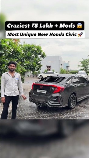 ₹5 Lakh+ Modification on Honda Civic 😱 CRAZIEST Build! 🔥 #automobile