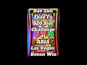 Bao Zhu Zhao Fu $20 Slot Challenge at ARIA Las Vegas | Bonus Win! Slot Wars: Min vs Max