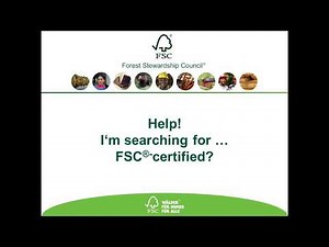 Searching for FSC-certified products