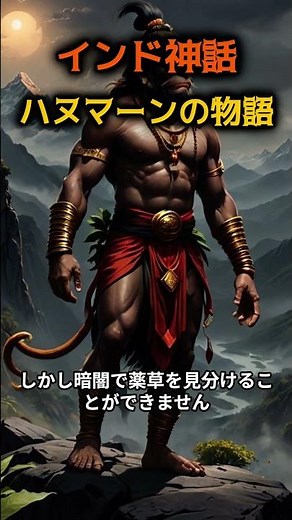 「神話を超えた英雄ハヌマーン｜シーター救出と薬草の山の奇跡」#ハヌマーン #インド神話 #ラーマーヤナ