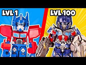 LEVEL 1 vs 100 LEGO TRANSFORMERS…