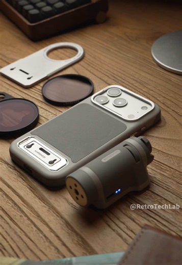 Turning the iPhone 17 Pro into a camera. This photography case makes shooting feel different. Link in bio.