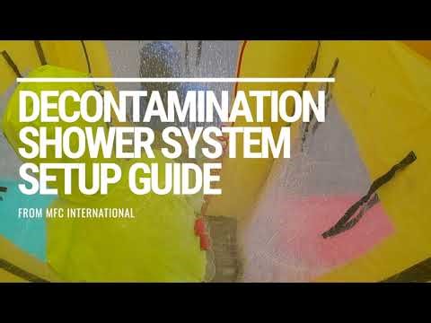 How to setup a single inflatable decontamination system from MFC
