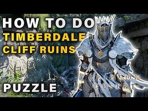How to do Timberdale Cliff Ruins (Button Lights) Puzzle | Mysterious Energy ► Crimson Desert