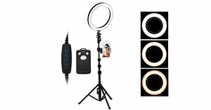 LED Ring Light with Tripod Stand LED Circle Lights with Phone Holder Selfie Ring Light for Makeup YouTube TikTok Video Live Stream 6Inch | Camera & Camcorder Lights | Cameras & Drones