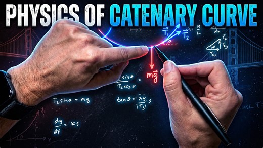 Catenary curve derivation | Physics and calculus explained