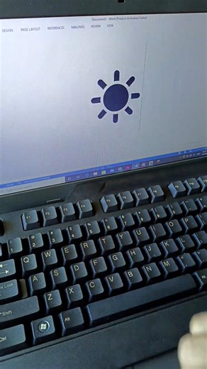 Sun ☀️ logo in Ms Word By shortcut key | In English | Digital shortcut Hub. #shortcutkeys#usa.