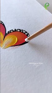 Painting Easiest Butterfly for Beginners 😍 🦋 #shorts
