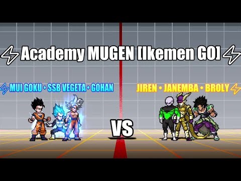 MUI Goku, SSB Vegeta & Gohan vs Jiren, Janemba & Broly | Academy MUGEN [Ikemen GO] | Epic Battle