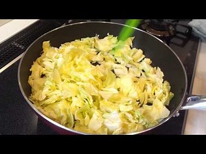 パッと簡単おかず！ キャベツのごま味噌炒め