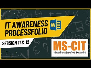 MS-CIT - Processfolio 11 & 12