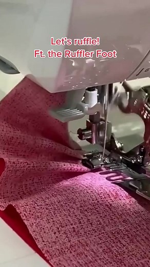 Ready to ruffle? Get the Ruffler Foot at the link in our bio. #SingerSewing #Sewing #SewingMachine #SewingTikTok