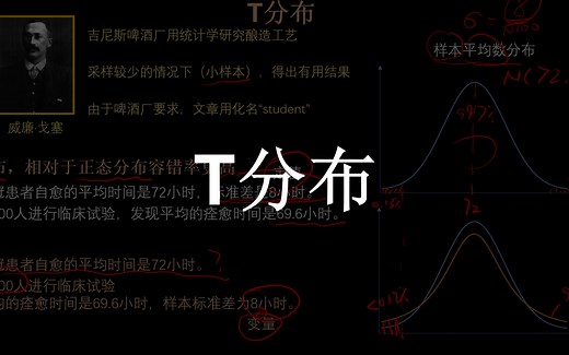 t分布（t distribution）- 统计学