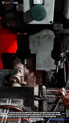 Innovation Technology Drilling & Tapping: Precision Water Meter Indicator Holes #tech