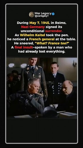 When Keitel Mocked France While Losing the War #ww2 #shorts