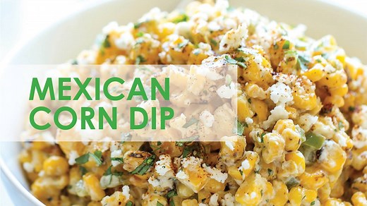 Mexican Corn Dip - The traditional Mexican street corn is turned into the best dip ever. It's so good, you won't even need the chips. Just grab a spoon! RECIPE: http://damndelicious.net/2014/07/28/mexican-corn-dip/ | Damn Delicious