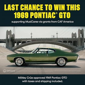 183K views · 1K reactions | Time is running out to drive Home Sweet Home in this restored 1969 Pontiac GTO! Enter today. | Mötley Crüe | Facebook