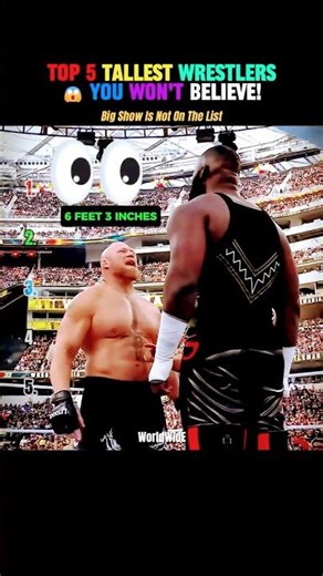 Ranking WWE's Most Gigantic Wrestlers #wwe #shorts #wrestling