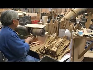 Olive Wood Spoons hand cut with semi-auto routers (no computers) and hand Finished in French factory
