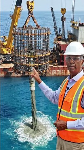 How Bridges Are Built Over the Sea | Underwater Concrete Pouring Explained #bridgework #heavycivil