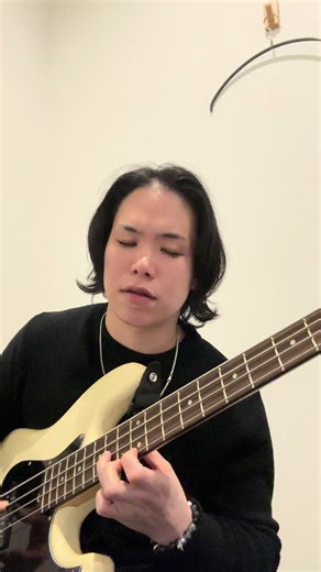 Practicing a new song with my rock band @RED in BLUE — so hard 😵‍💫 #bassguitarist #basslove #ベース弾いてみた #bassist #slapbass