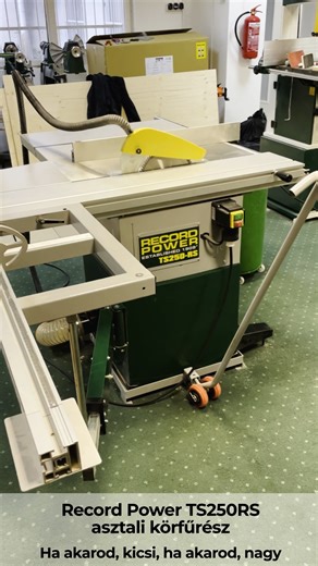 🔧 Asztali körfűrész, ami alkalmazkodik hozzád – Record Power TS250RS 🔧 👉 Videó itt: https://www.youtube.com/shorts/1ObsUg_4YTU A Record Power TS250RS asztali körfűrész nemcsak az erős felépítése és a precíz kidolgozottsága miatt ideális választás kisebb műhelyekbe, hanem azért is, mert kis helyen is elfér és jól használható. Ugyanakkor kialakításának köszönhetően nagyobb táblás anyagok vágására is alkalmas. 🎥 Az Asztalosgepek.hu YouTube csatornáján bemutatjuk, hogyan alakíthatod ezt a gépet 