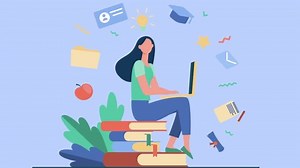 Girl Works Laptop 2d Cartoon Animation Stock Footage Video (100% Royalty-free) 3547861859 | Shutterstock