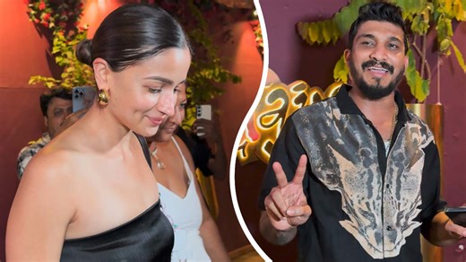 Snapped In Bandra: Beauty In Black Alia Bhatt & The Dapper Rapper Divine!