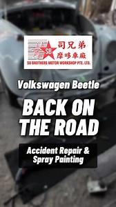 𝐅𝐫𝐨𝐦 𝐚𝐜𝐜𝐢𝐝𝐞𝐧𝐭 𝐝𝐚𝐦𝐚𝐠𝐞 𝐭𝐨 𝐚 𝐫𝐞𝐟𝐫𝐞𝐬𝐡𝐞𝐝 𝐟𝐢𝐧𝐢𝐬𝐡, 𝐭𝐡𝐢𝐬 𝐕𝐨𝐥𝐤𝐬𝐰𝐚𝐠𝐞𝐧 𝐁𝐞𝐞𝐭𝐥𝐞 𝐢𝐬 𝐧𝐨𝐰 𝐛𝐚𝐜𝐤 𝐨𝐧 𝐭𝐡𝐞 𝐫𝐨𝐚𝐝 𝐥𝐨𝐨𝐤𝐢𝐧𝐠 𝐚𝐬 𝐠𝐨𝐨𝐝 𝐚𝐬 𝐧𝐞𝐰. Our team handled the repair, panel work, and full spray painting with care and precision. ✅ Accident & insurance claim repair ✅ Quality paint-matching finish ✅ Restored back to showroom shine Drive with confidence again. 📍 Su Brothers Motor Workshop Pte Ltd – 5034 Ang Mo Kio Ind Park 2, #01-