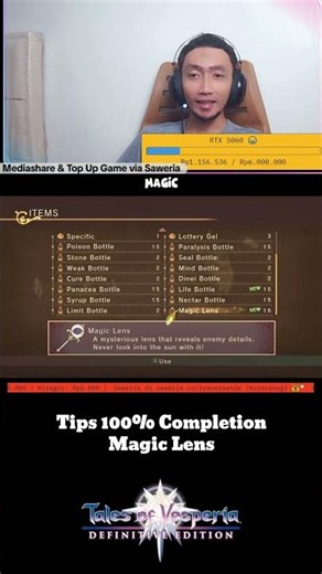 A tip for 100% completion in Tales of Vesperia 👍