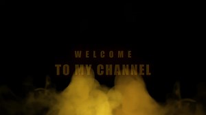 Download welcome to my channel text effect green screen background for free