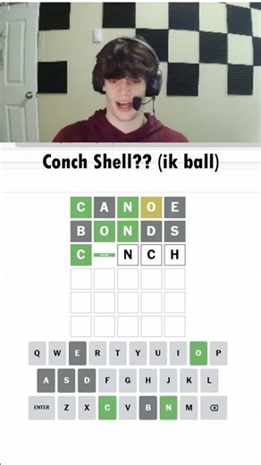 The Magic Conch Shell!!! ( Twitch: SirscavvY ) #english #wordle #conch #spongebob #clutch