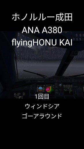 ホノルルから成田までのA380搭乗記録
