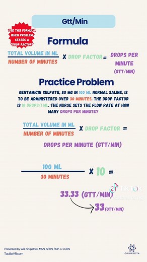 Nursing Dosage Calculation: How to Calculate IV Drips