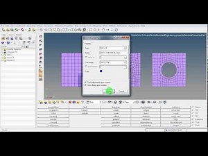 Hypermesh | ANSYS | Create | Property | Thickness | Shell | Tutorial | GRS |
