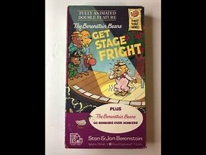 The Berenstain Bears Get Stage Fright 1989 VHS