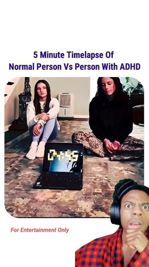 5 Minute Timelapse Of Normal Person Vs Person With ADHD