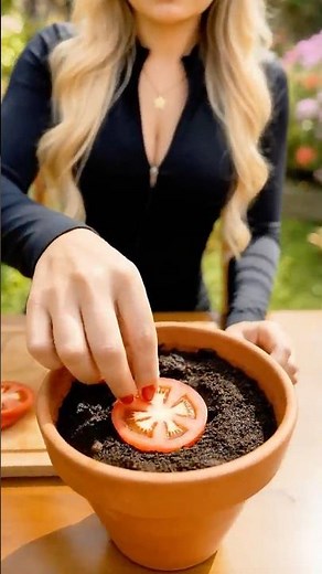 DIY: Grow Tomatoes at Home the Easy Way 🍅🍅🍅 #shorts #homegarden