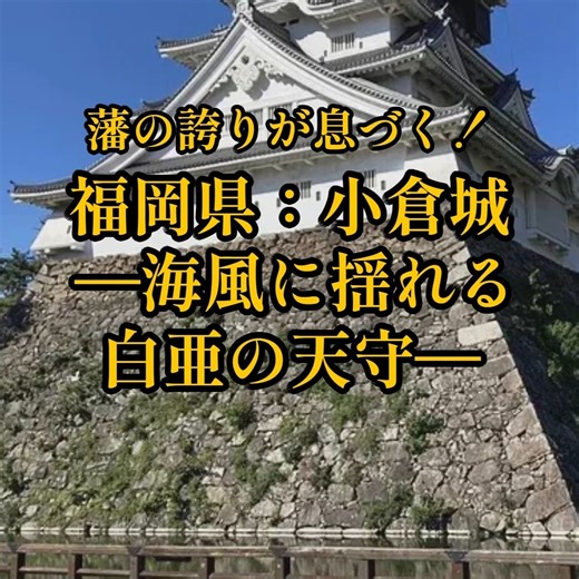 髙村こうきち on Instagram: "【全国お城めぐり+グルメ・お土産】 福岡県：小倉城#お城 #観光 #グルメ #お土産 #小倉城 📍福岡県：小倉城（Fukuoka Prefecture: Kokura Castle） 住所：日本福岡県北九州市小倉北区城内2-1（2-1 Jonai, Kokurakita Ward, Kitakyushu City, Fukuoka Prefecture, Japan） 城内見学可能：時間は9:00～18:00（最終入館17:30）、定休日なし 🏯海風に映える白亜の天守が美しい小倉城。城下町の情緒と共に、今も人々の心を惹きつけます。 🍜名物は小倉発祥「焼うどん」と、旦過市場のぬか味噌炊き。地元の味を旅の締めにどうぞ。 🚌アクセス・グルメ・撮影スポットは動画内で解説！ 👇旅の参考に保存＆フォローしてね 紹介して欲しい観光地場所、お店があったら下記メールアドレスにコメント下さいね！ ※私が発信しているYouTube、Instagram、TikTok、Facebookで紹介します 📩 koukichi_takamura@yahoo.co.