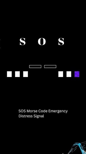 SOS Morse Code Emergency Distress Signal | #titanic #titan #shorts #sos