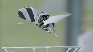 Introducing Festo's BionicBee 🐝: a breakthrough in autonomous swarm technology. With a compact and lightweight design, the BionicBee is the smallest flying object developed by the Bionic Learning Network. It utilizes generative design principles to optimize structure and weight, enabling superior maneuverability and flight duration. Packed within its small body are a brushless motor, three servo motors, battery, gear unit, and communication technology, all working harmoniously to achieve precis
