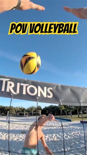 BIG BLOCK 🔥😱 #volleyball #pov #gopro