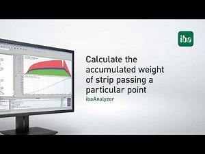 ibaAnalyzer: Calculate the accumulated weight of strip passing a particular point (12)